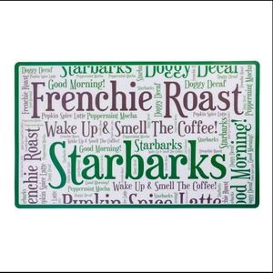NEW Starbarks Frenchie Roast Dog Food Mat